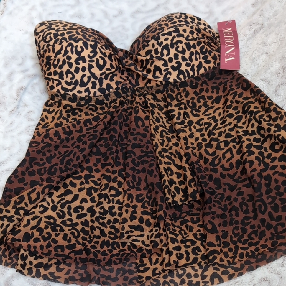 Merona Animal Print Strapless Dress